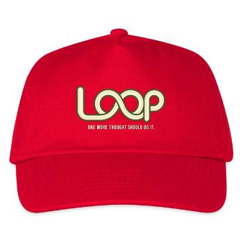 LOOP – Une pensée de plus | Humour sur la sur-réflexion - Casquette de baseball Enfant - rouge - Devant