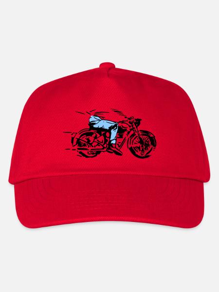 biker - Kids’ Baseball Cap - red