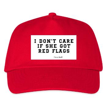 red flag - Kinder Basecap - Rot - Vorne