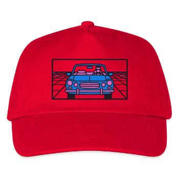 Retro Car Miami Logo - Kids’ Baseball Cap - red - Front