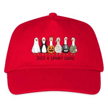 Just a Spooky Goose - Funny Halloween Geese - Kids’ Baseball Cap - red - Front