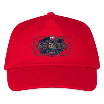 Nordstern Mythos Kompass - Kinder Basecap - Rot - Vorne