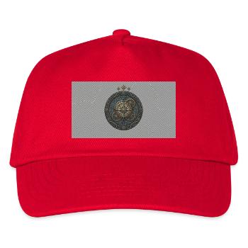 Steampunk Kompass-Zahnrad-Emblem - Kinder Basecap - Rot - Vorne