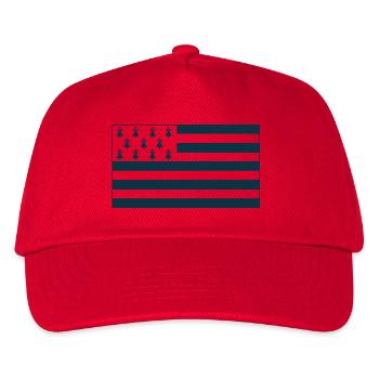 Breton! - Kinder Basecap - Rot - Vorne