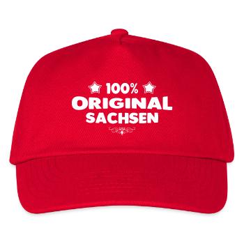Sachsen - Kinder Basecap - Rot - Vorne