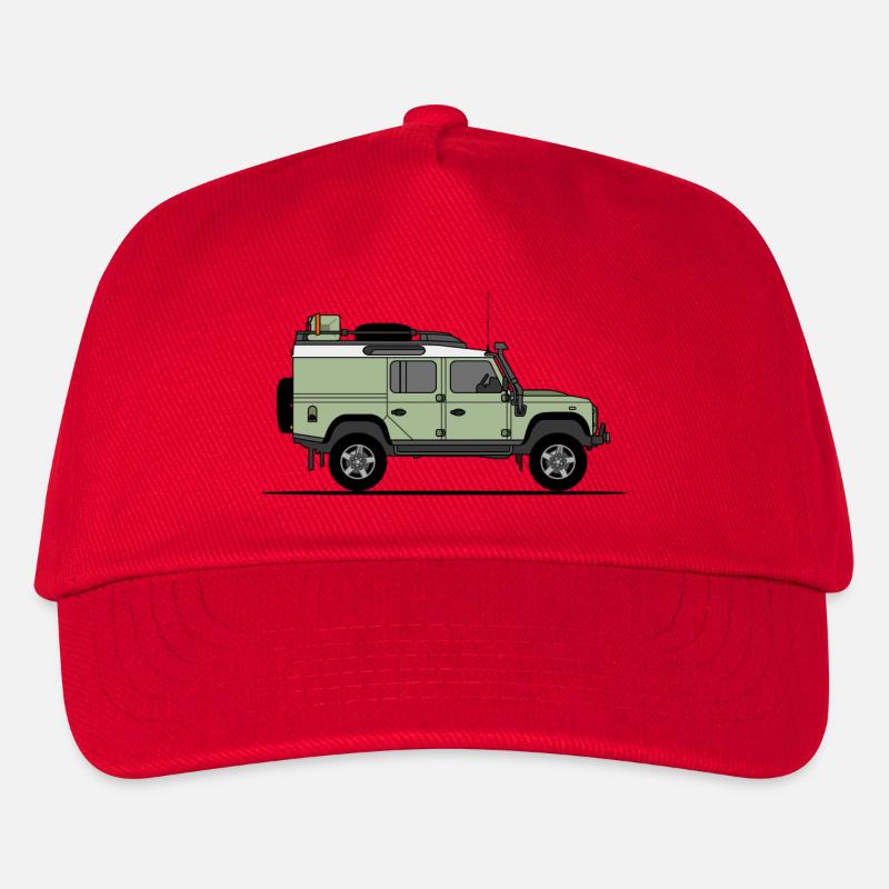 Defender 110 Offroad - Kinder Basecap - Rot
