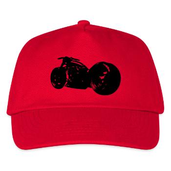 motorcycle big roue1 - Kids’ Baseball Cap - red - Front