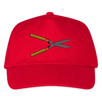 heckenschere strauecher buesche garten pflanzen - Kinder Basecap - Rot - Vorne