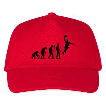 evolution_basketball___f1 - Kinder Basecap - Rot - Vorne