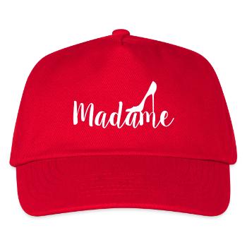 Madame high heel white - Kids’ Baseball Cap - red - Front