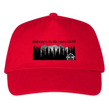 Dahoam à da Oaschicht-Daheim dans un endroit isolé, nature - Casquette de baseball Enfant - rouge - Devant