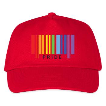 LGBTQ+ Stolz. - Kinder Basecap - Rot - Vorne