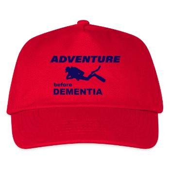DIVING ADVENTURE - Kids’ Baseball Cap - red - Front