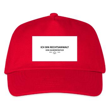 ICH BIN RECHTSANWALT - Kinder Basecap - Rot - Vorne