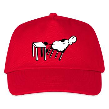 Schlafschaf - Kinder Basecap - Rot - Vorne