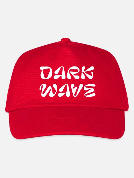 Dark WAVE Logo-Design - Kinder Basecap - Rot