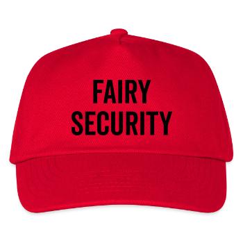 Feen-Sicherheit - Kinder Basecap - Rot - Vorne