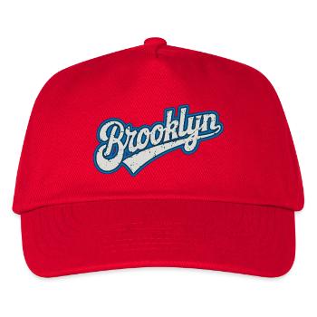 Brooklyn Urban Graphics in Blautönen - Kinder Basecap - Rot - Vorne