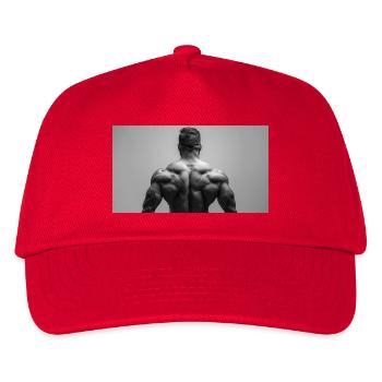 Muscle Power Black Motif - Kids’ Baseball Cap - red - Front