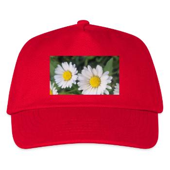 Gänseblümchen Frühlingsflair - Kinder Basecap - Rot - Vorne