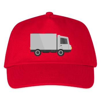 Delivery truck - Kids’ Baseball Cap - red - Front