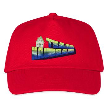 Team Hausbau - Kinder Basecap - Rot - Vorne