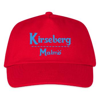 Kirseberg – Malmö Sky Blue Design - Kids’ Baseball Cap - red - Front