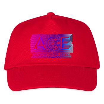 Tennis ACE , für Fans perfekter Aufschläge - Kinder Basecap - Rot - Vorne