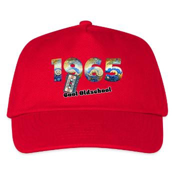 1965 Jahrgang Retro Vintage – Kassette – Cool Olds - Kinder Basecap - Rot - Vorne