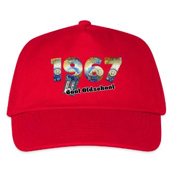 1967 Jahrgang Retro Vintage – Kassette – Cool Olds - Kinder Basecap - Rot - Vorne