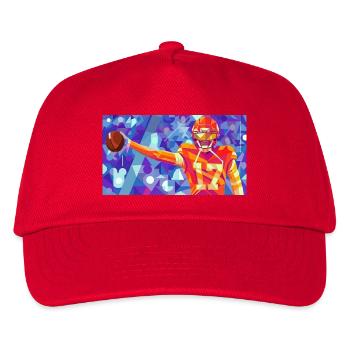 Maréchal géométrique en action - Casquette de baseball Enfant - rouge - Devant