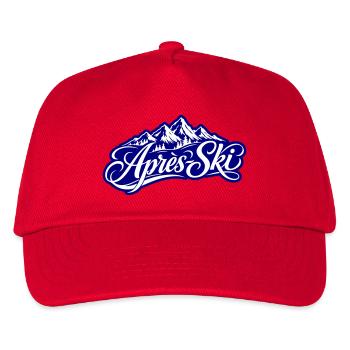 Apres Ski Berge - Kinder Basecap - Rot - Vorne