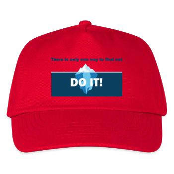 Do It! Eisberg Motivation - Kinder Basecap - Rot - Vorne