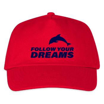 Suivez vos rêves - Casquette de baseball Enfant - rouge - Devant