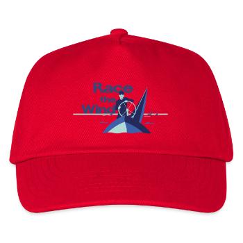 Course contre le vent – Diction du capitaine de régate de voile - Casquette de baseball Enfant - rouge - Devant