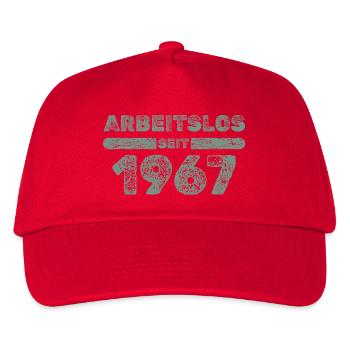 seit 1967 - Kinder Basecap - Rot - Vorne