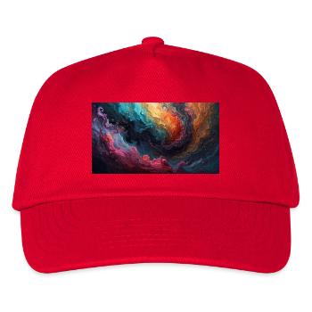 Tourbillon de couleurs, mer de brouillard - Casquette de baseball Enfant - rouge - Devant