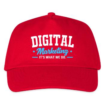 Digital Marketing Manager - Kids’ Baseball Cap - red - Front