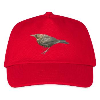 Merle Jeune Oiseau - Casquette de baseball Enfant - rouge - Devant