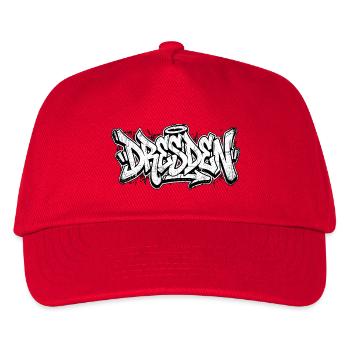 Dresden Graffiti Hip Hop - Kinder Basecap - Rot - Vorne