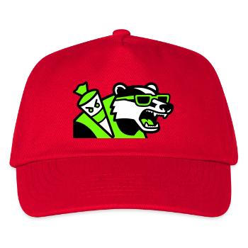 Dachs Schultuete Maskottchen - Kinder Basecap - Rot - Vorne