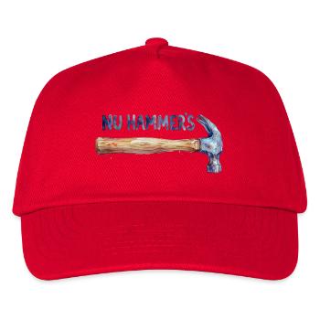 Aquarell Hammer - Nu Hammer's - Kinder Basecap - Rot - Vorne