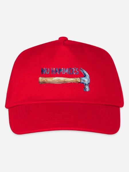 Aquarell Hammer - Nu Hammer's - Kinder Basecap - Rot