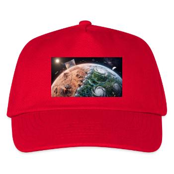 Planetary Terraforming: Birth of New Life from Spa - Kids’ Baseball Cap - red - Front