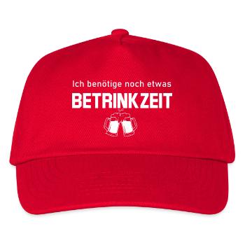 Benötige noch etwas Betrinkzeit - Kinder Basecap - Rot - Vorne