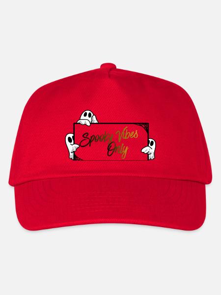 Nur gruselige Vibes - Kinder Basecap - Rot