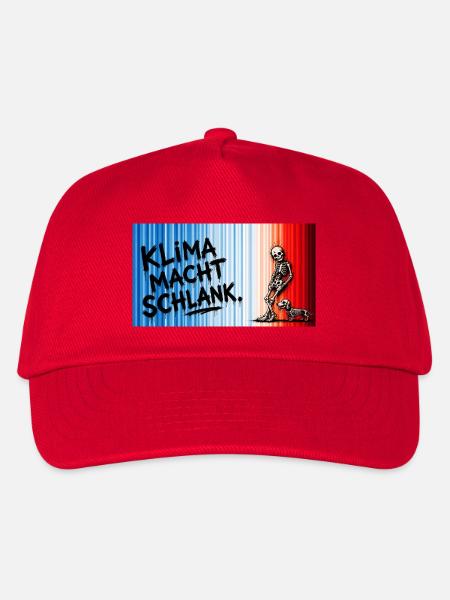 Klima_macht_schlank - Kinder Basecap - Rot