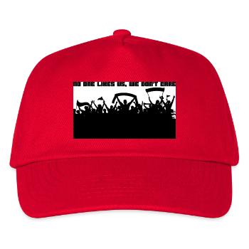 Fussball Fans Ultras - Kinder Basecap - Rot - Vorne