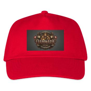 Mechanical Kingdom of Danmark - Kinder Basecap - Rot - Vorne