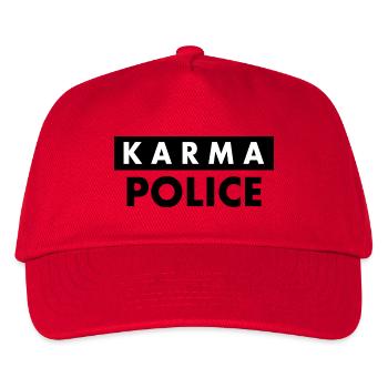 Karma police - Kids’ Baseball Cap - red - Front